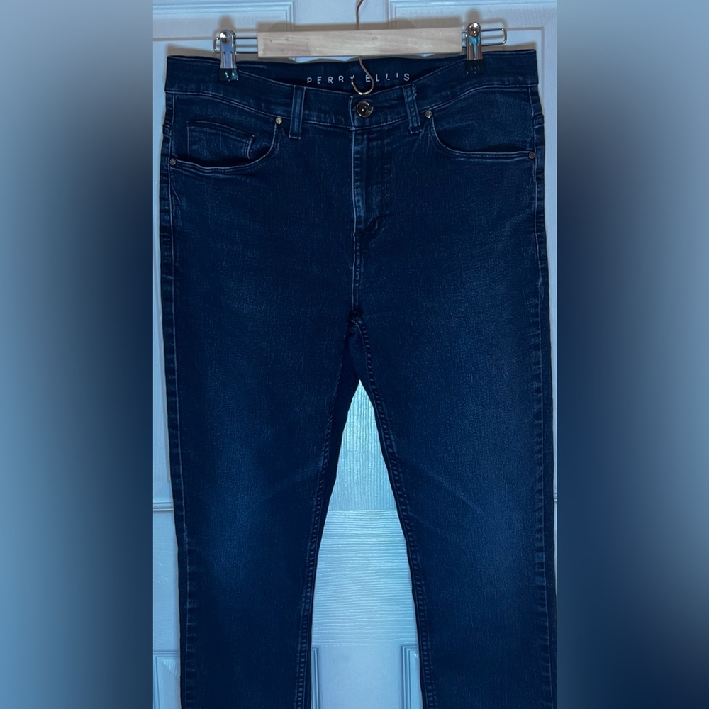 Perry Ellis Dark Blue Straight Jeans
